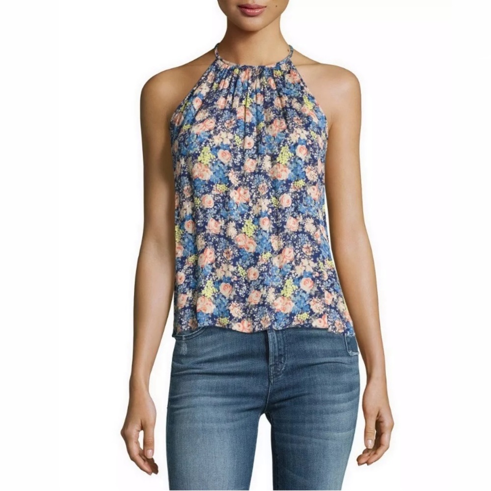 Rebecca Taylor Floral Silk Tank Top Sz2 NWT⚡️